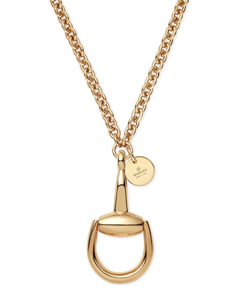 Gucci Horsebit necklace gold